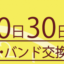 20日・30日は電池交換、バンド交換がお得！！