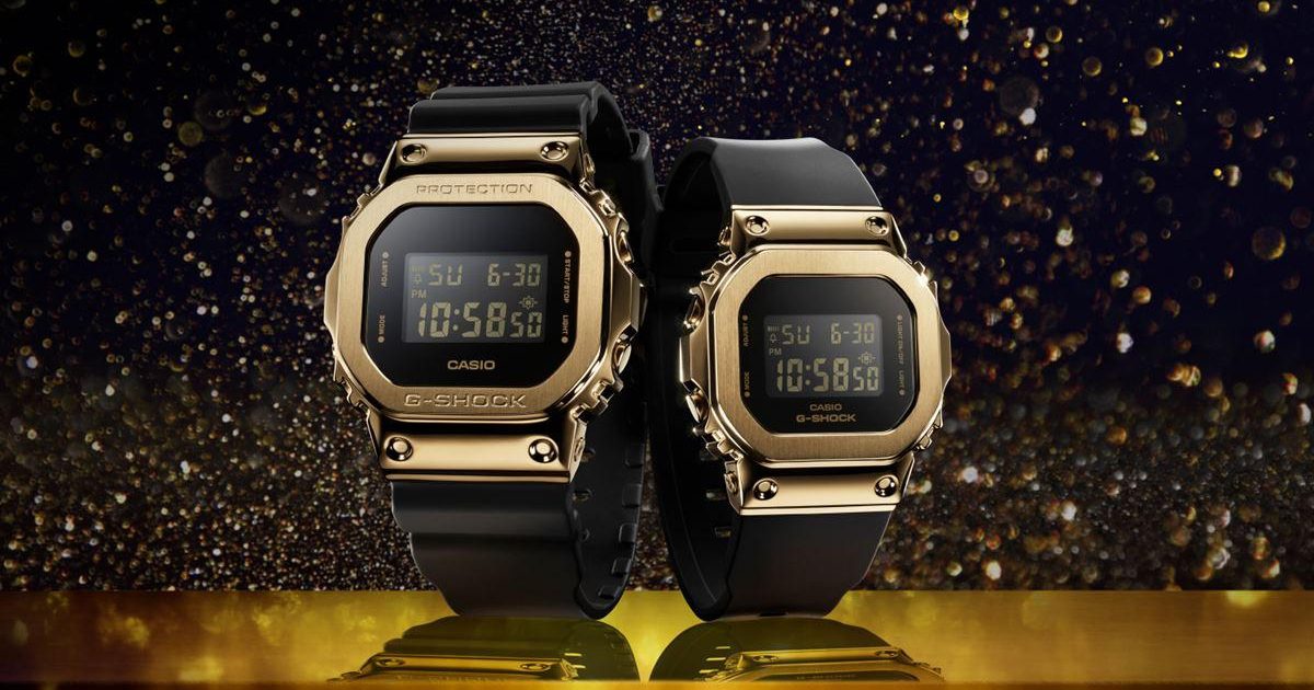 G-SHOCK　GM-5600　ゴールド GM5600YMG-9 | G-SHOCK 5600 with Silicone Watch Band | Casio