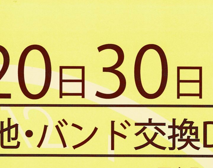 毎月20日30日は電池・バンド交換DAY♪