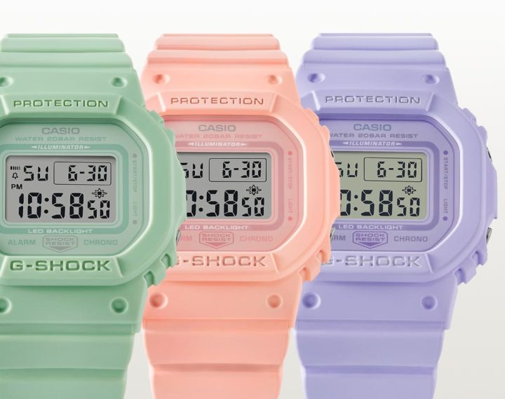 G-SHOCKからパステルカラーの新作発売！