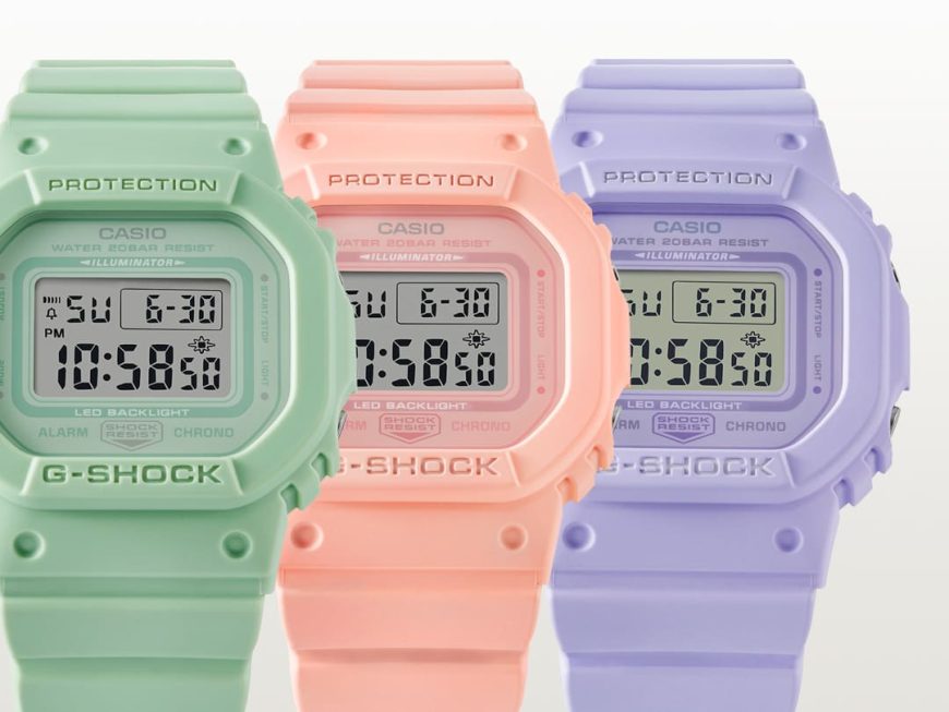 G-SHOCKからパステルカラーの新作発売！