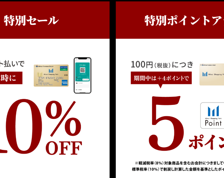 《10/28-11/5》三井ショッピングパーク メンバーズプログラム『プレミアムメダル限定』キャンペーン