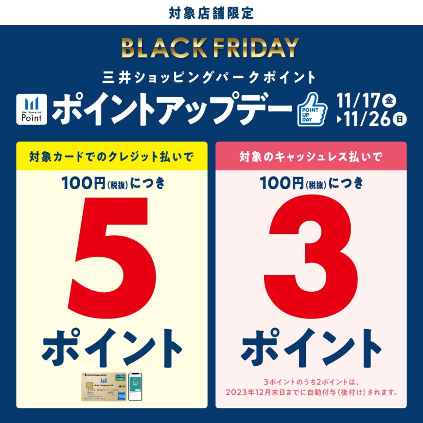 ブラックフライデー　ポイントアップデー開催！