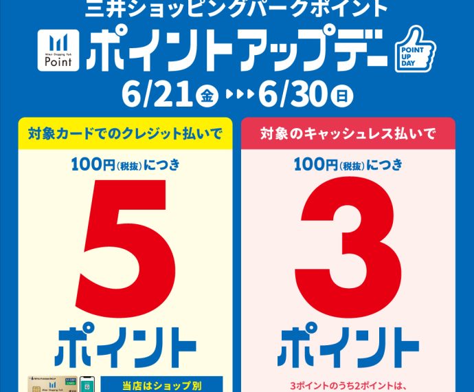 ららぽーと新三郷店,ららぽーとポイントアップデー開催中！