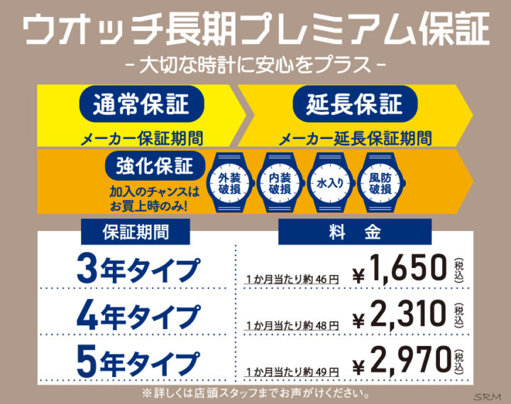 ウオッチ長期プレミアム保証
