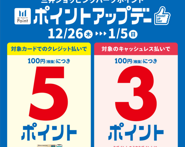 ポイントアップキャンペーン開催いたします！