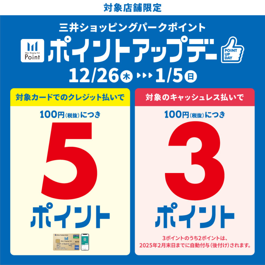 ポイントアップキャンペーン開催いたします！