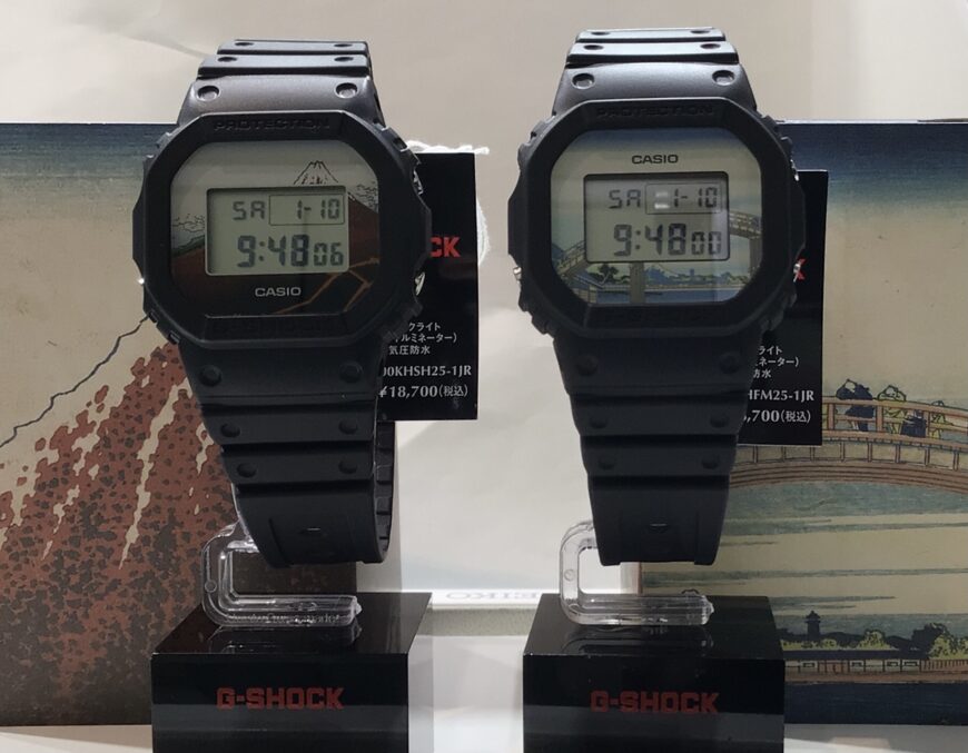 プレ葉ウォーク浜北店,G-SHOCKから葛飾北斎『富嶽三十六景』新作モデル発売！