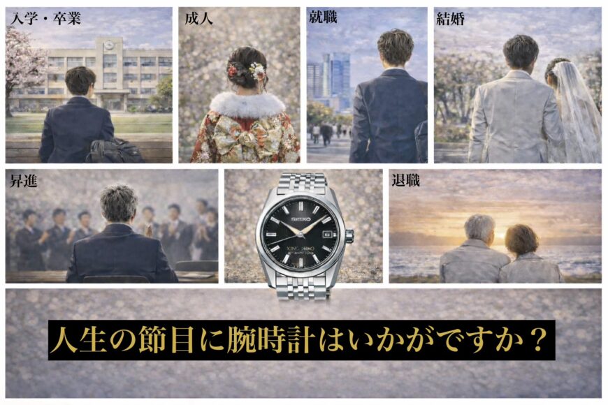 人生の節目に、腕時計はいかがですか？