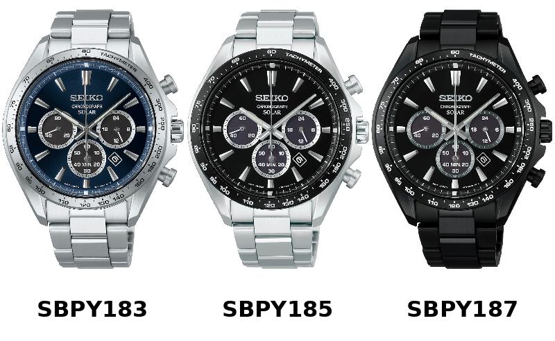 SEIKO新作クロノグラフ『SBPY183』『SBPY185』『SBPY187』登場